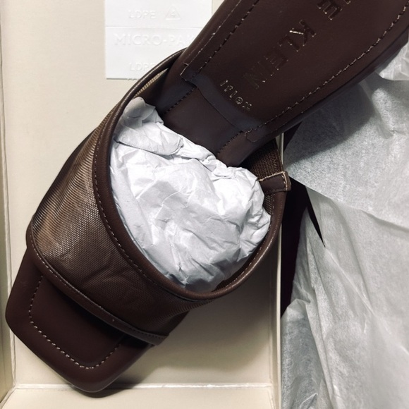 Favorite Brown Kitten Heels Brown Mesh Sandals AK Size 8 NEW IN BOX SOLDOUT NWT - Picture 7 of 13